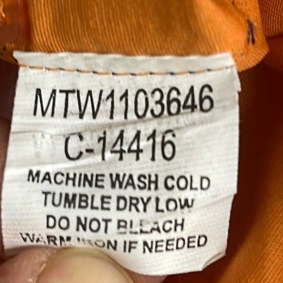 Cinch Men's Button-Down Western Dressy Shirt Solid Orange Size XL Collared - Picture 12 of 12